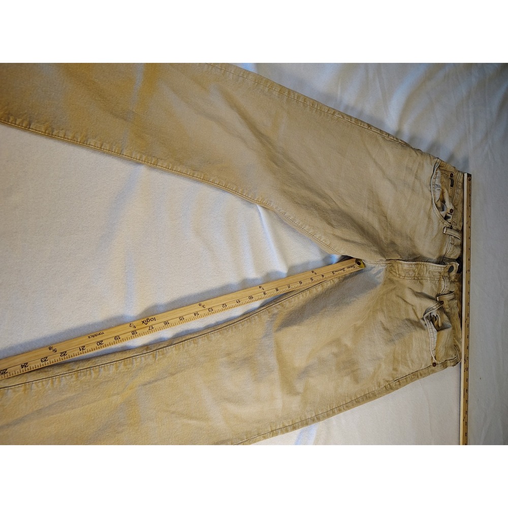 Polo Ralph Lauren Hampton Relaxed Straight Pants Mens 36x32 Tan Excellent Denim